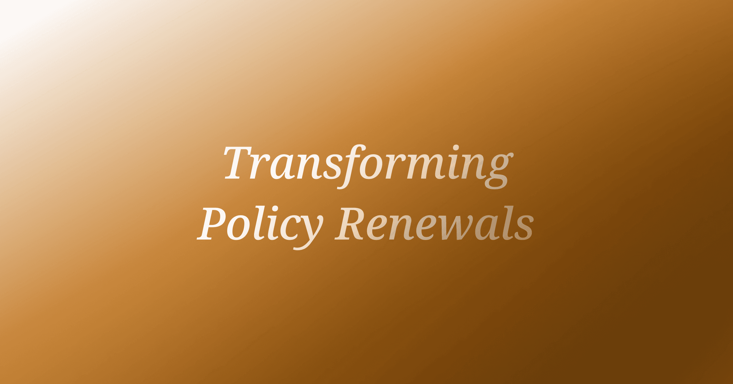 Policy Renewal and Persistency: How AI Agents Are Changing the Customer Lifecycle